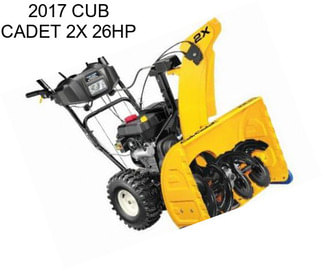 2017 CUB CADET 2X 26HP