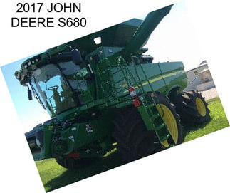 2017 JOHN DEERE S680