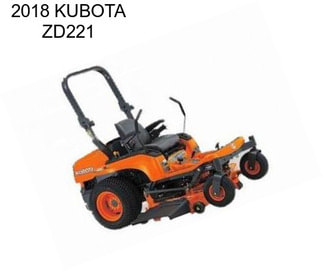 2018 KUBOTA ZD221