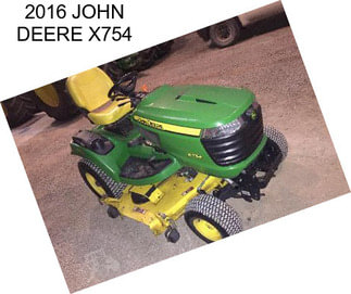 2016 JOHN DEERE X754