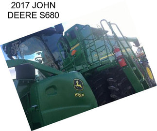 2017 JOHN DEERE S680