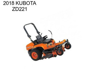 2018 KUBOTA ZD221