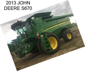 2013 JOHN DEERE S670