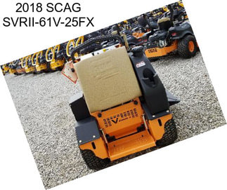 2018 SCAG SVRII-61V-25FX