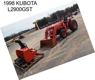 1998 KUBOTA L2900GST
