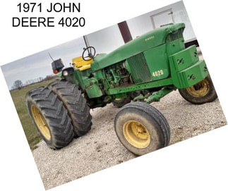 1971 JOHN DEERE 4020