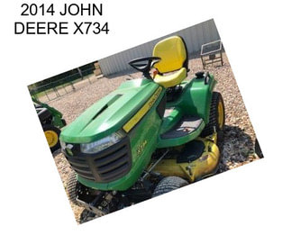 2014 JOHN DEERE X734