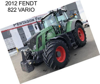 2012 FENDT 822 VARIO