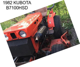 1982 KUBOTA B7100HSD