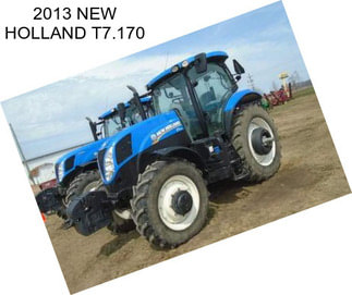 2013 NEW HOLLAND T7.170