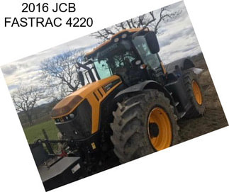 2016 JCB FASTRAC 4220