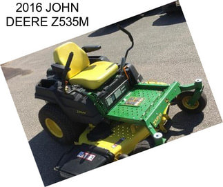 2016 JOHN DEERE Z535M