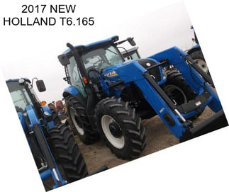 2017 NEW HOLLAND T6.165