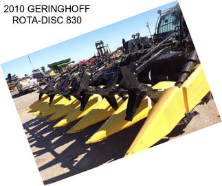 2010 GERINGHOFF ROTA-DISC 830