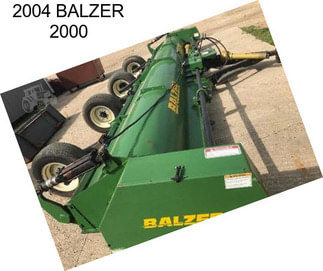 2004 BALZER 2000