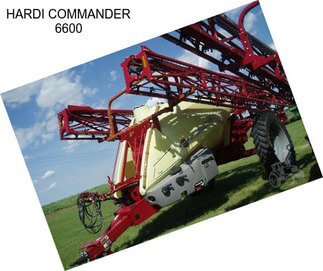 HARDI COMMANDER 6600