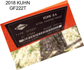 2018 KUHN GF222T