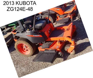 2013 KUBOTA ZG124E-48