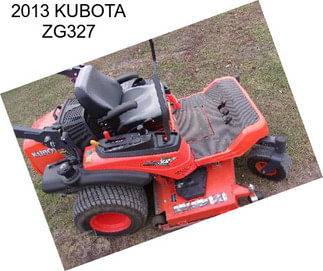 2013 KUBOTA ZG327