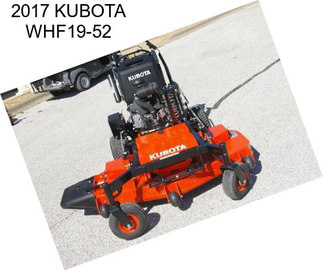 2017 KUBOTA WHF19-52