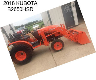 2018 KUBOTA B2650HSD