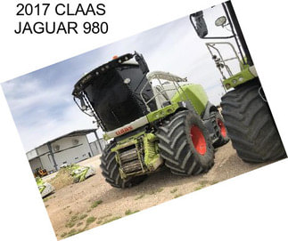 2017 CLAAS JAGUAR 980