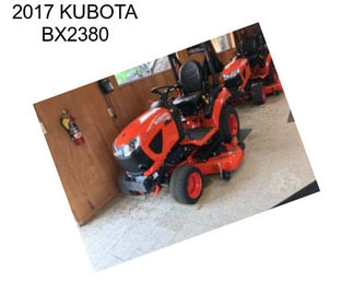 2017 KUBOTA BX2380