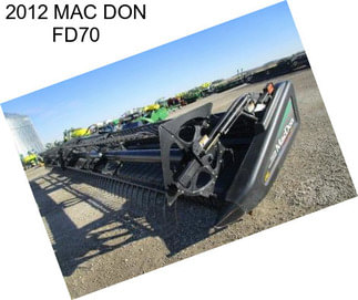 2012 MAC DON FD70