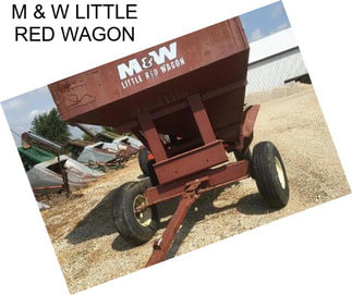 M & W LITTLE RED WAGON