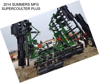 2014 SUMMERS MFG SUPERCOULTER PLUS