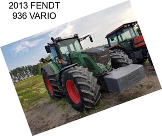 2013 FENDT 936 VARIO