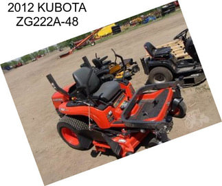 2012 KUBOTA ZG222A-48