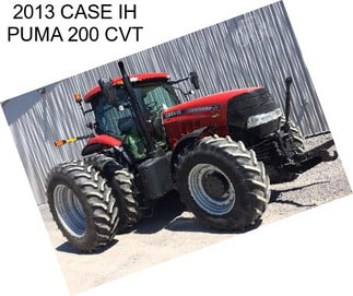 2013 CASE IH PUMA 200 CVT