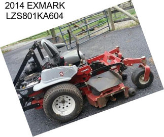 2014 EXMARK LZS801KA604