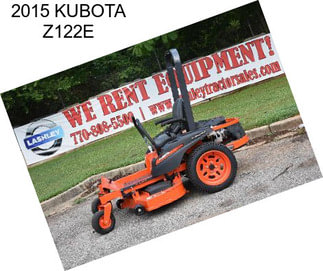 2015 KUBOTA Z122E