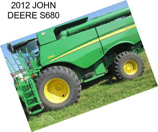 2012 JOHN DEERE S680