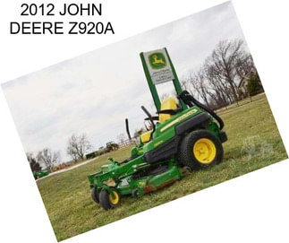 2012 JOHN DEERE Z920A