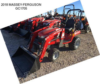 2018 MASSEY-FERGUSON GC1705