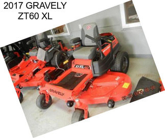 2017 GRAVELY ZT60 XL