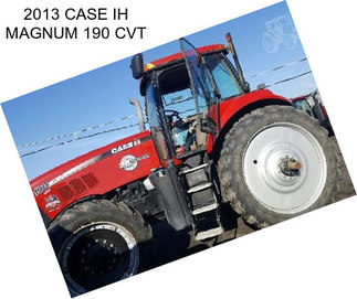 2013 CASE IH MAGNUM 190 CVT