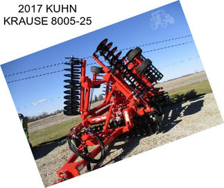 2017 KUHN KRAUSE 8005-25