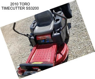 2010 TORO TIMECUTTER SS3200