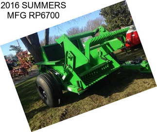 2016 SUMMERS MFG RP6700