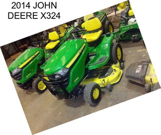 2014 JOHN DEERE X324