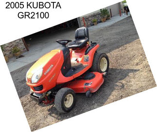 2005 KUBOTA GR2100