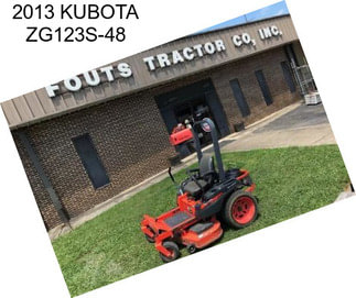 2013 KUBOTA ZG123S-48