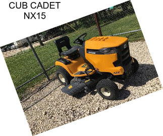 CUB CADET NX15