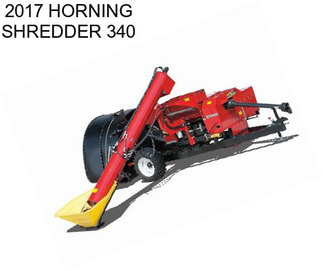 2017 HORNING SHREDDER 340