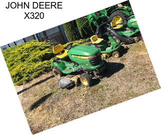 JOHN DEERE X320