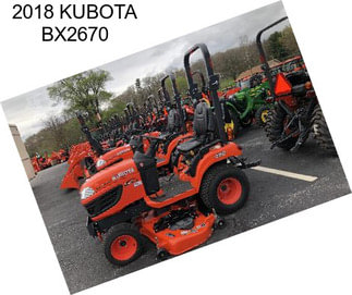2018 KUBOTA BX2670